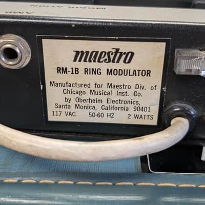 Maestro RM-1B Ring Modulator w/Caes (1970's) image 3