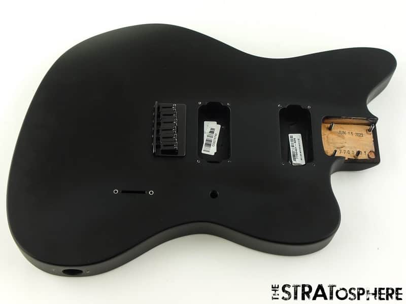 USA Fender JIM ROOT Jazzmaster Mahogany HH BODY + HARDWARE, American Flat Black image 1