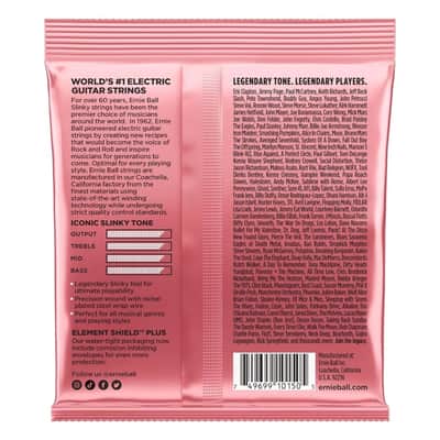 Ernie Ball Zippy Slinky Electric Guitar Strings 7-36 + 2 FREE Strap Locks 2025 image 2
