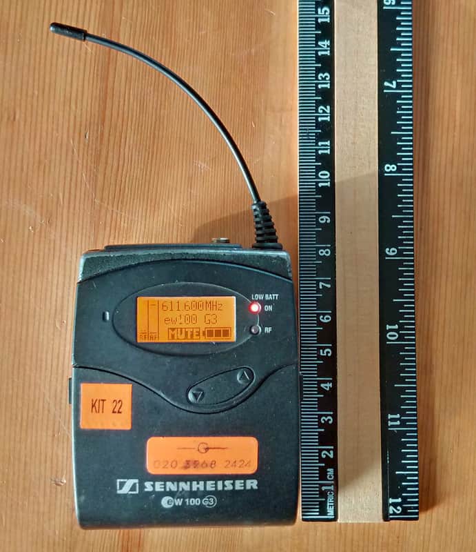 Sennheiser EK100 G3 Diversity Receiver - GB 606-648 MHz (for EW100 G3 System) image 1