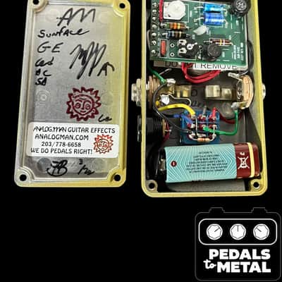 Analogman Sun Face GE Germanium Fuzz with Sun Dial Knob 2015 - 2021 - Gold X16798 image 6