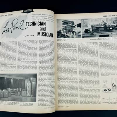 Radio-Electronics Magazine, Les Paul Cover, Super Rare Survivor 1958 image 4
