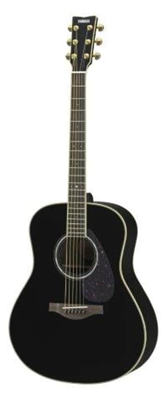 Yamaha Ll6 Black Acoustic Guitar image 1