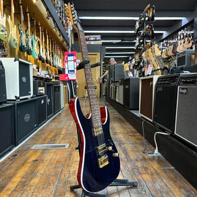 Ibanez High Performance RG421HPAH Solid Body Blue Wave Black image 5