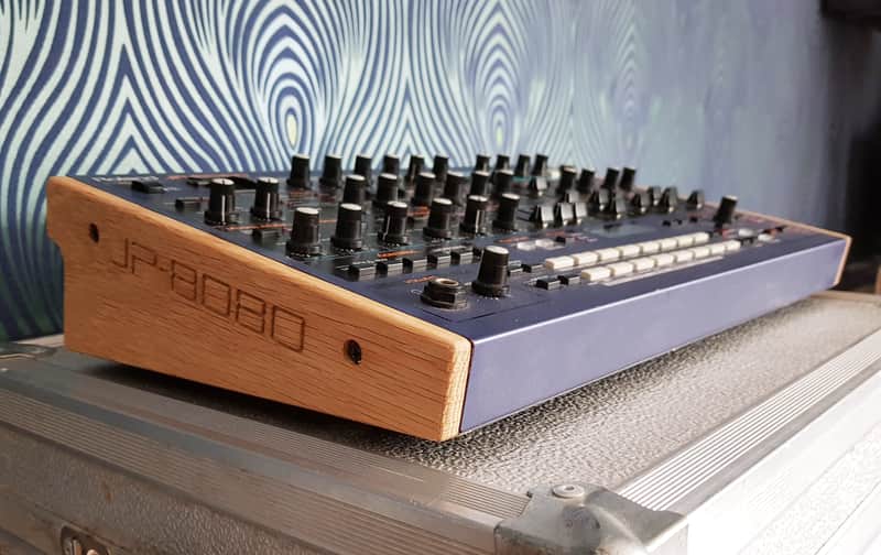 Roland JP8080 Solid Oak Replacement Engraved End Cheeks image 1
