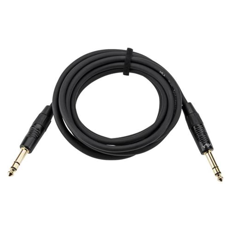 H&A Platinum Pro 10' TRS 1/4  Male to 1/4  Male Interconnect Cable with Rean by Neutrik Gold Connectors image 1