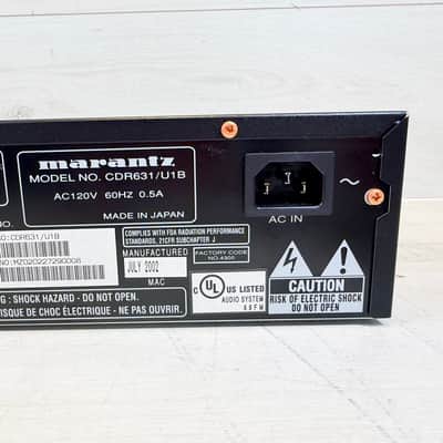 Marantz Professional CDR631/U1B CD-R/CD-RW Recorder 2002 Made in Japan 2002 Bild 9