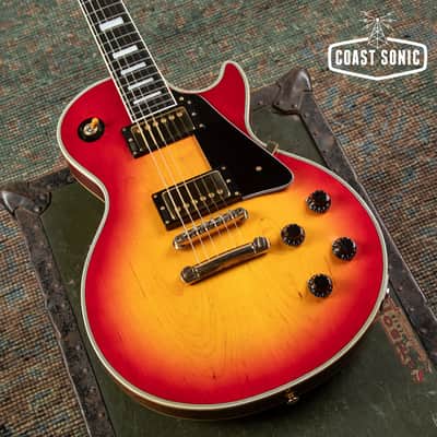 1991 Burny RLC-70 Les Paul Custom Cherry Burst made in Japan image 6