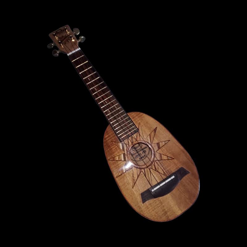 Solid Koa Pineapple Super Soprano Ukulele (Concert Neck) image 1