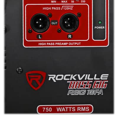 Rockville RBG18FA 18" 3000 Watt Powered Subwoofer Folded Horn PA/DJ Sub + Riser image 6