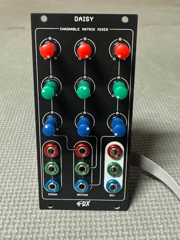 Foxing Hour Daisy Video Synthesis Matrix Mixer 2024 - Black image 1