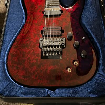 Schecter C-1 FR S Apocalypse w/ hard case and custom strap image 2
