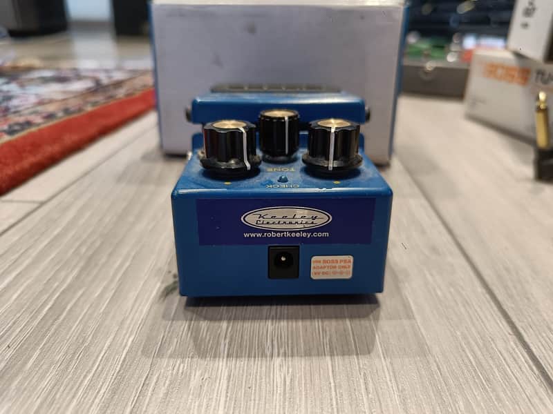 Keeley Boss BD-2 Blues Driver Overdrive with Phat Mod 2010s Blue image 1