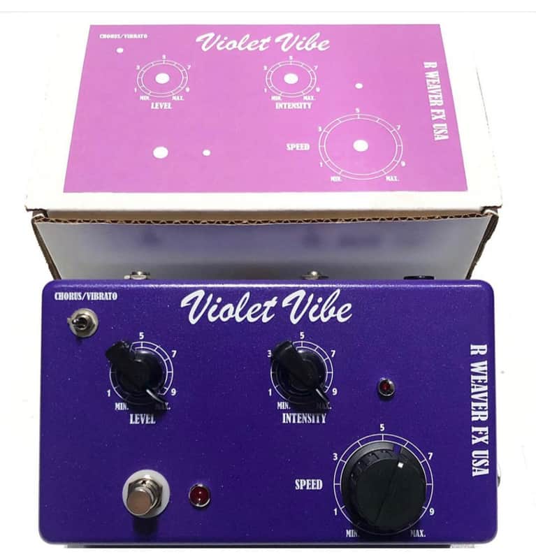 新品 未使用 R WEAVER FX Violet Vibe Uni Vibe R Weaver FX Violet Vibe pedal | Reverb