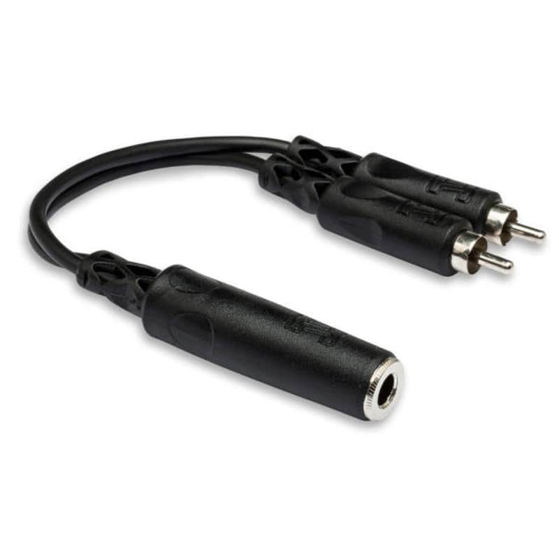 Hosa 1/4" TSF to Dual RCA Y Cable image 1