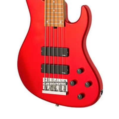 Sadowsky MetroExpress 5-String 24-Fret Modern Bass Roasted Maple Fingerboard 5-String Solid Candy Apple Red Metallic High Polish image 8