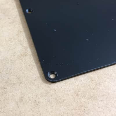 Vintage No String Holes Aged Relic Back Plate Tremolo Cover Black For Fender Strat Stratocaster Rare image 3