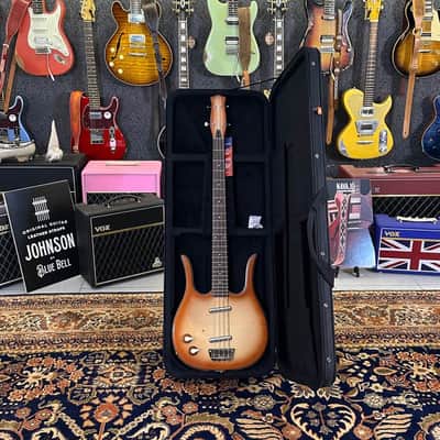 Danelectro Long Horn 58 Bass LEFTY ZURDO ( Super Limited) W/ Foam Case  Copper Burst image 11