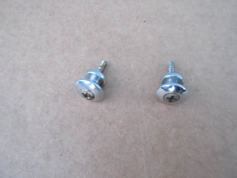 Vintage 1960s Teisco Silvertone Kay Univox Guitar Strap Buttons W Screws Japan image 1