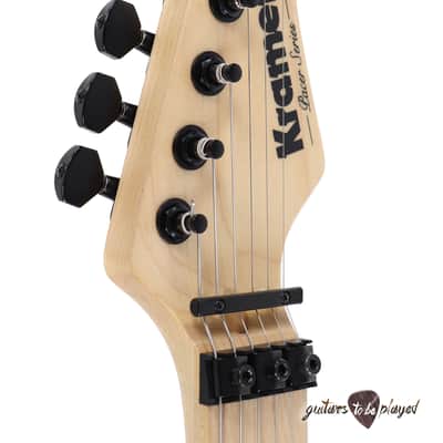 Kramer Pacer Vintage Reissue Floyd Rose Guitar - Orange Burst w/ Tiger Stripe image 8