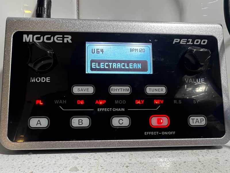 Mooer PE-100 Guitar Multi-Effects 2010s - Black/Silver image 1