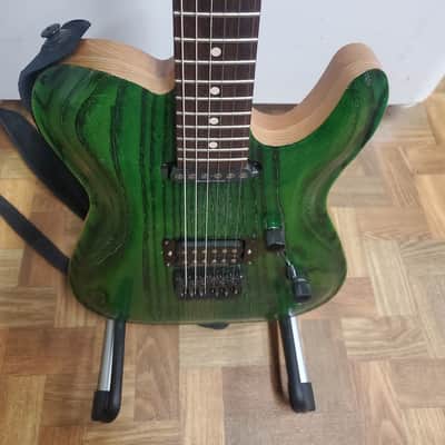 T-Style Carved Top  Electric Guitar Green - Warmoth Neck image 5