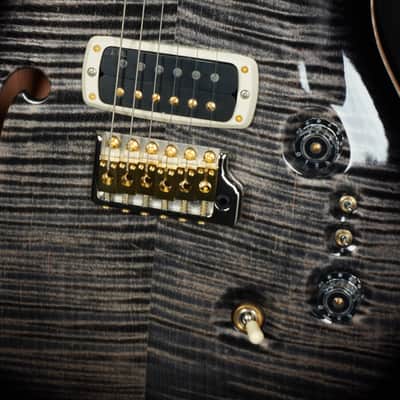 PRS 40th Anniversary Custom 24-08 Semi-Hollow Limited Edition in Charcoal Tri-Color Burst image 2