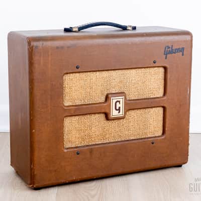 1953 Gibson BR-6 Vintage 1x10 Tube Amp, Serviced image 1