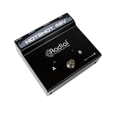 Radial Engineering HOTSHOT-48V 2-Output Condenser Microphone Toggle Foot Switch image 1