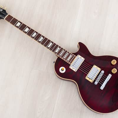 1996 Gibson Les Paul Standard Flame Top Wine Red One-Piece Body, 100% Original w/ Case image 11