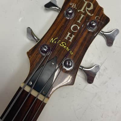 BC Rich MIJ NJ Warlock Bass White 1984 Moser Electronics W/OHSC image 6