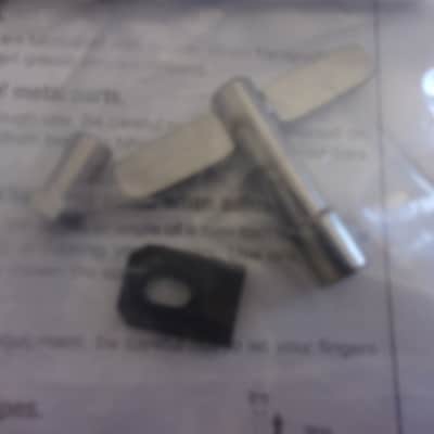 Tama Imperialstar Lot of 17 Bass Drum 3.5" Tension Rods, Manual Book, Drum Key 1 replacement inner lug threaded sleeve + holder image 3