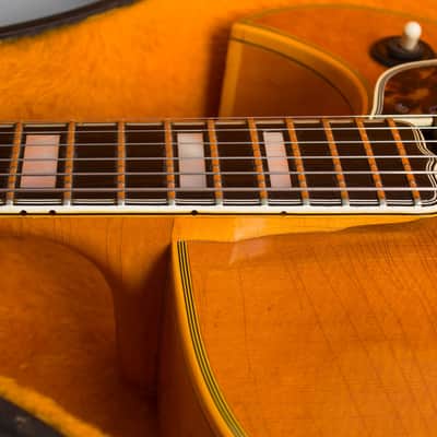 Gibson  L-5CESN Arch Top Hollow Body Electric Guitar (1968), ser. #523175, original black hard shell case. image 15
