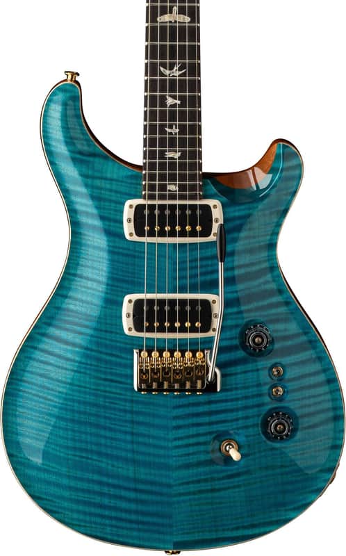 PRS Custom 24-08 10-Top Electric Guitar - Carroll Blue/Natural image 1