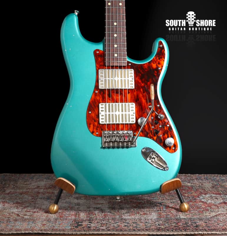 Waterslide Guitars - S-Style / Dual Foil - 2024 - Ocean Metallic. NEW, Authorized Dealer) image 1