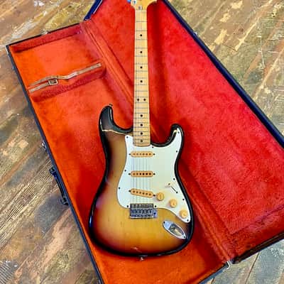 Fernandes Burny Custom strat 1976 Sunburst original vintage mij