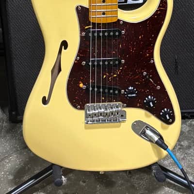 Fender Eric Johnson Thinline Stratocaster with Maple Fretboard 2018 - 2019 - Vintage Blonde image 1