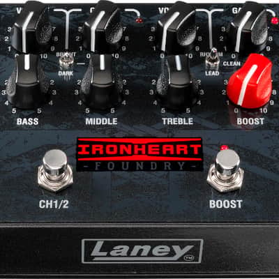 Laney Ironheart Foundry Loudpedal 2-Channel 60-Watt Guitar Amp Pedal 2023 - Present - Black image 3