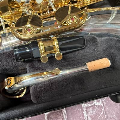 Yamaha YTS-480SGLK Tenor Saxophone Silver-plated Body, Gold Lacquer Keys Auth Dlr New Unplayed #540 image 10