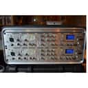Pair of Focusrite Platinum VoiceMaster Pro Channel Strips w/ Digital Option Installed and rack case - 2000s - Silver