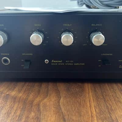 Sansui AU-101 Solid State Stereo Amplifier Vintage Audio Sound Tested image 3
