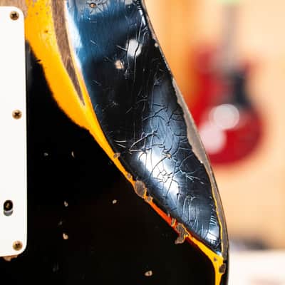 Fender Custom Shop Limited Edition '59 Stratocaster Super Heavy Relic Rosewood Fingerboard Aged Black Chocolate 3 Color Sunburst image 17