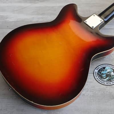 1960's Teisco Japan EP-9T Hollowbody w/Tremolo (Sunburst) image 9