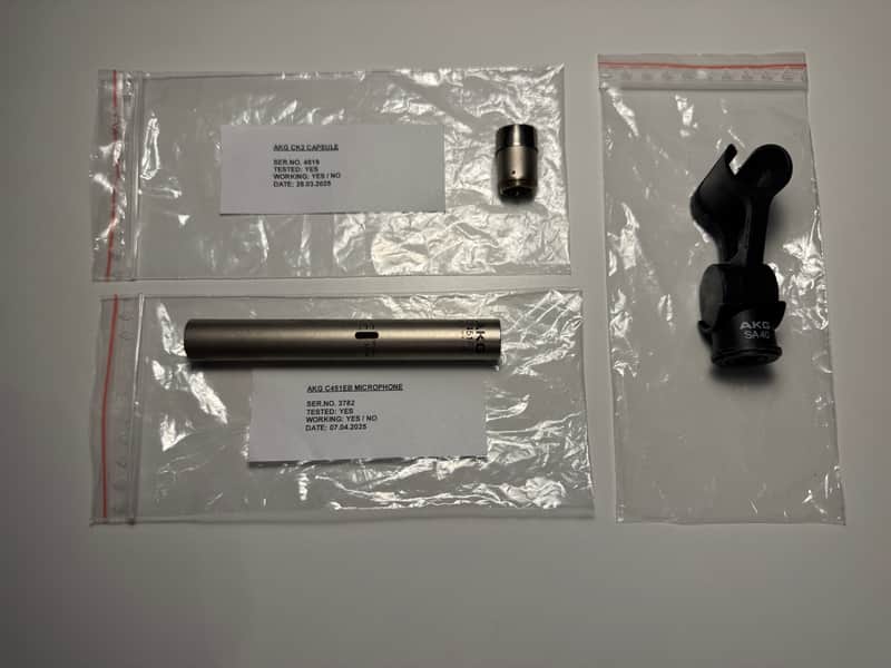 AKG C451EB Condenser Microphone & CK2 Omnidirectional Capsule - Grey image 1