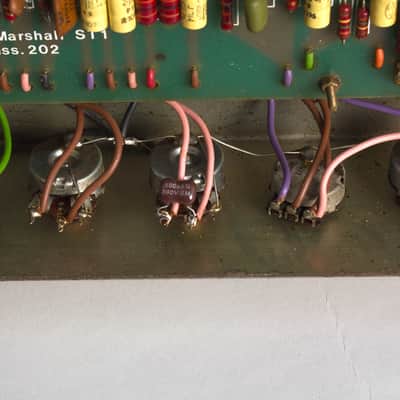 Marshall  JMP Model 1987/2187 Lead MKII 50 Watt Tube Full Stack Amplifier (1977), ser. #03535J. image 14