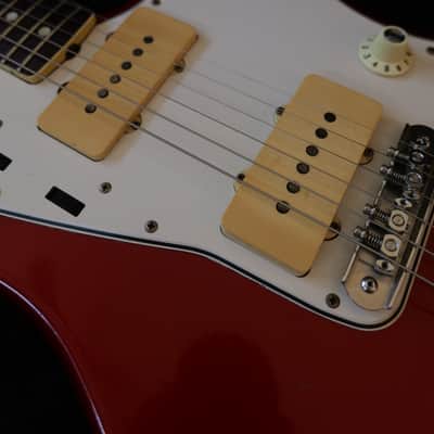 1965 Fender Jazzmaster Candy Apple Red with Matching Headstock image 5