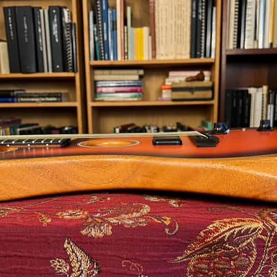Fender American Acoustasonic Jazzmaster All-Mahogany, Ebony Fingerboard, Luthier Prepared image 17