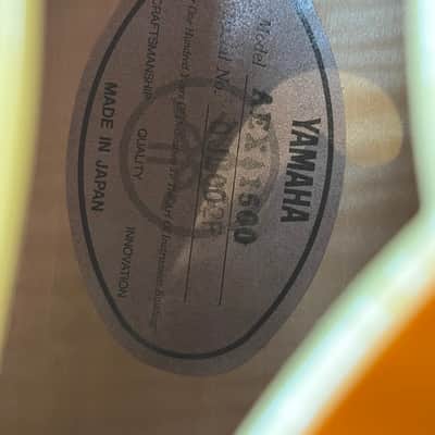 Yamaha AEX1500 1993 - Sunburst image 7