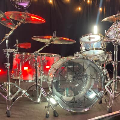 Pearl/Sabian Chad Smith's Red Hot Chili Peppers, World Tour, Complete 10-Piece Drum Set with Cymbals 2011 - Clear image 7