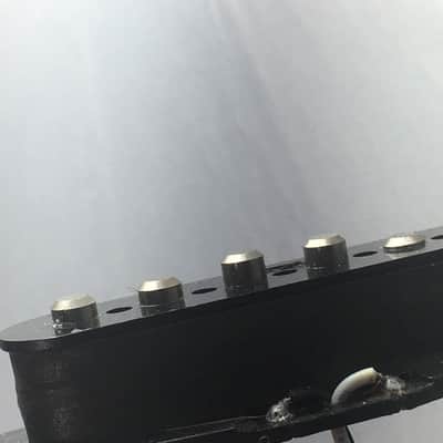 Vintage Style Strat Neck Pickup Fender Electric Guitar Staggered + Black Cover image 7